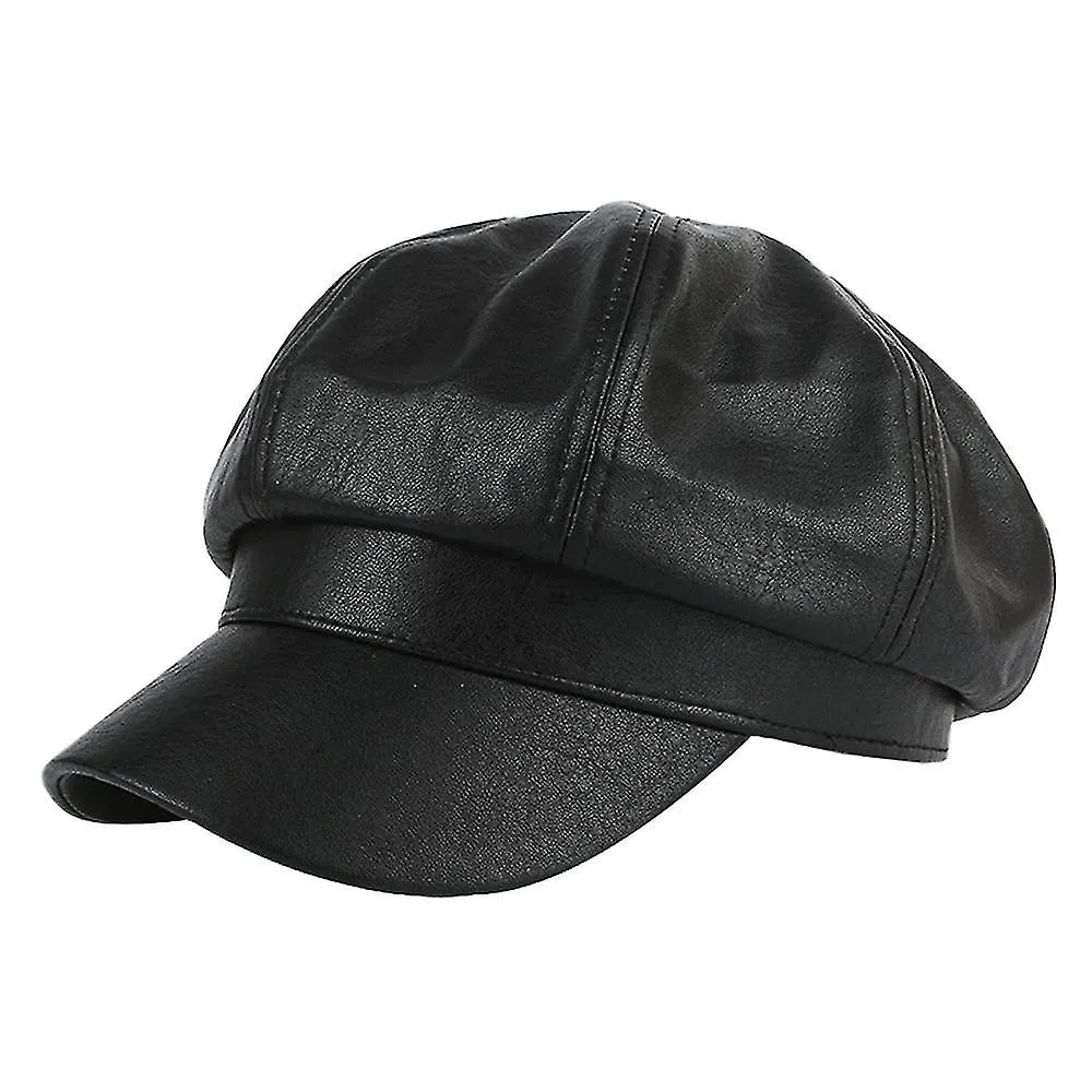 5658CM HAT CIRCUMFERENCE, BERET WITH EDGE, FEMALE SUMMER LEATHER SUNSCREEN HAT