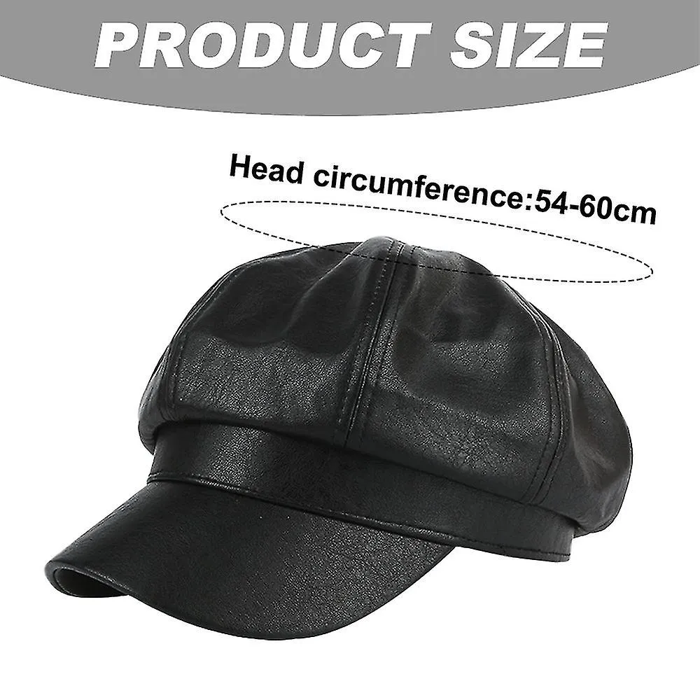 5658CM HAT CIRCUMFERENCE, BERET WITH EDGE, FEMALE SUMMER LEATHER SUNSCREEN HAT