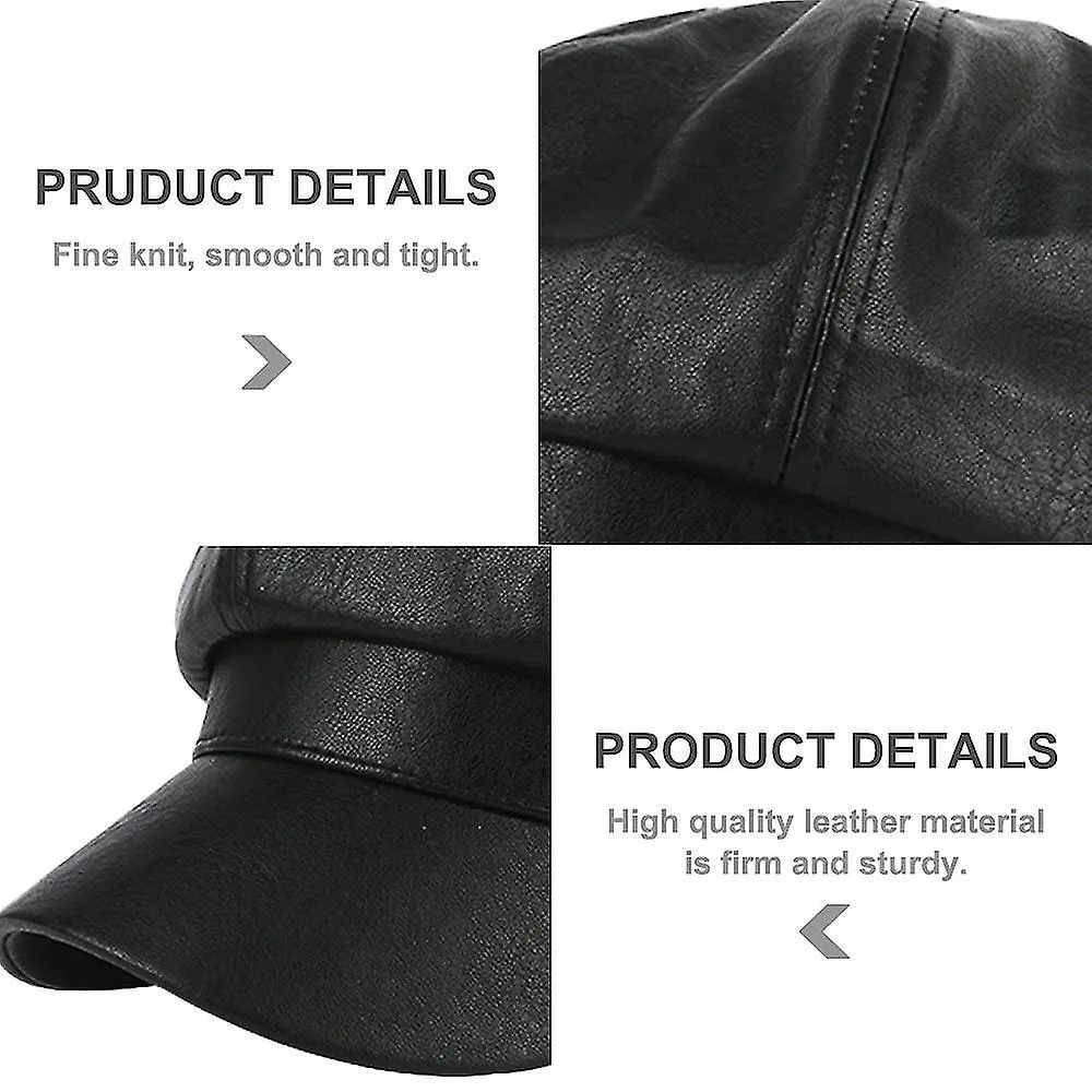 5658CM HAT CIRCUMFERENCE, BERET WITH EDGE, FEMALE SUMMER LEATHER SUNSCREEN HAT