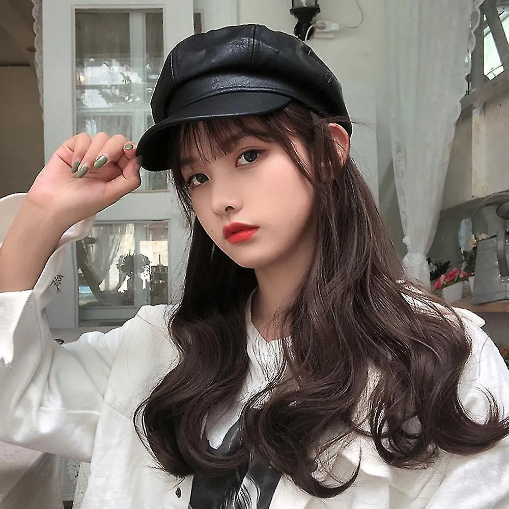 5658CM HAT CIRCUMFERENCE, BERET WITH EDGE, FEMALE SUMMER LEATHER SUNSCREEN HAT