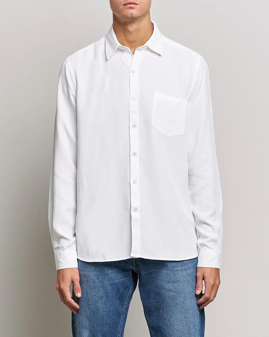 A Day's March Daintree Tencel Shirt White