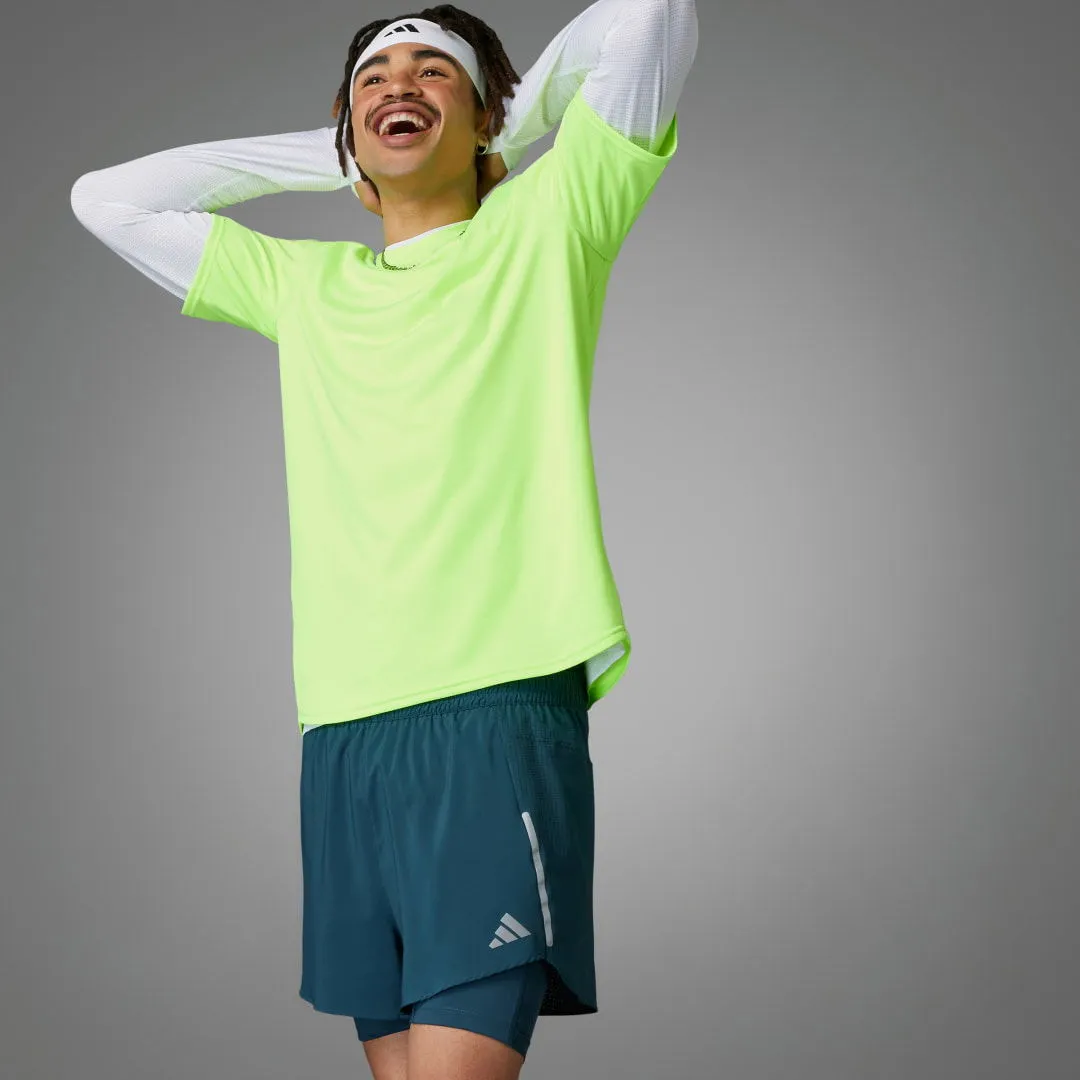 ADIDAS PERFORMANCE DESIGNED FOR RUNNING 2IN1 SHORTS
