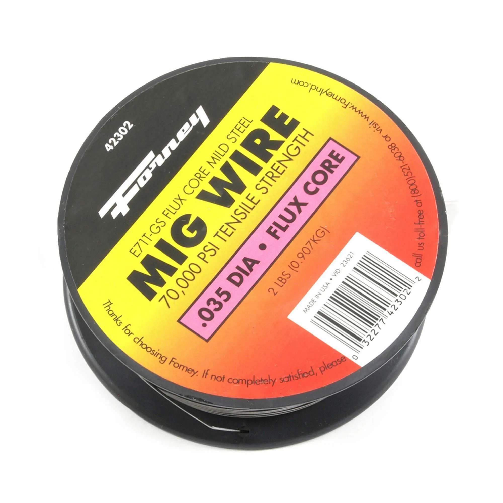 Alambre De Soldadura MIG Flux Core 0.035 2 Libras