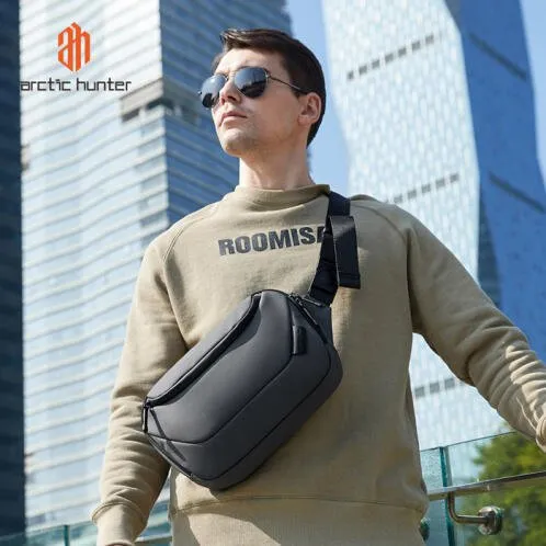 ARCTIC HUNTER Bandolera Y00561 con soporte para tablet, 4L, gris