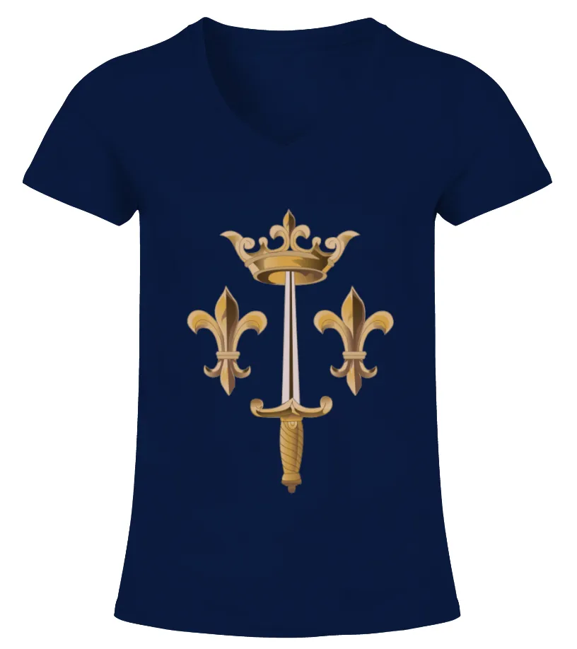 ARMOIRIES JEANNE D ARC Camiseta cuello pico Mujer