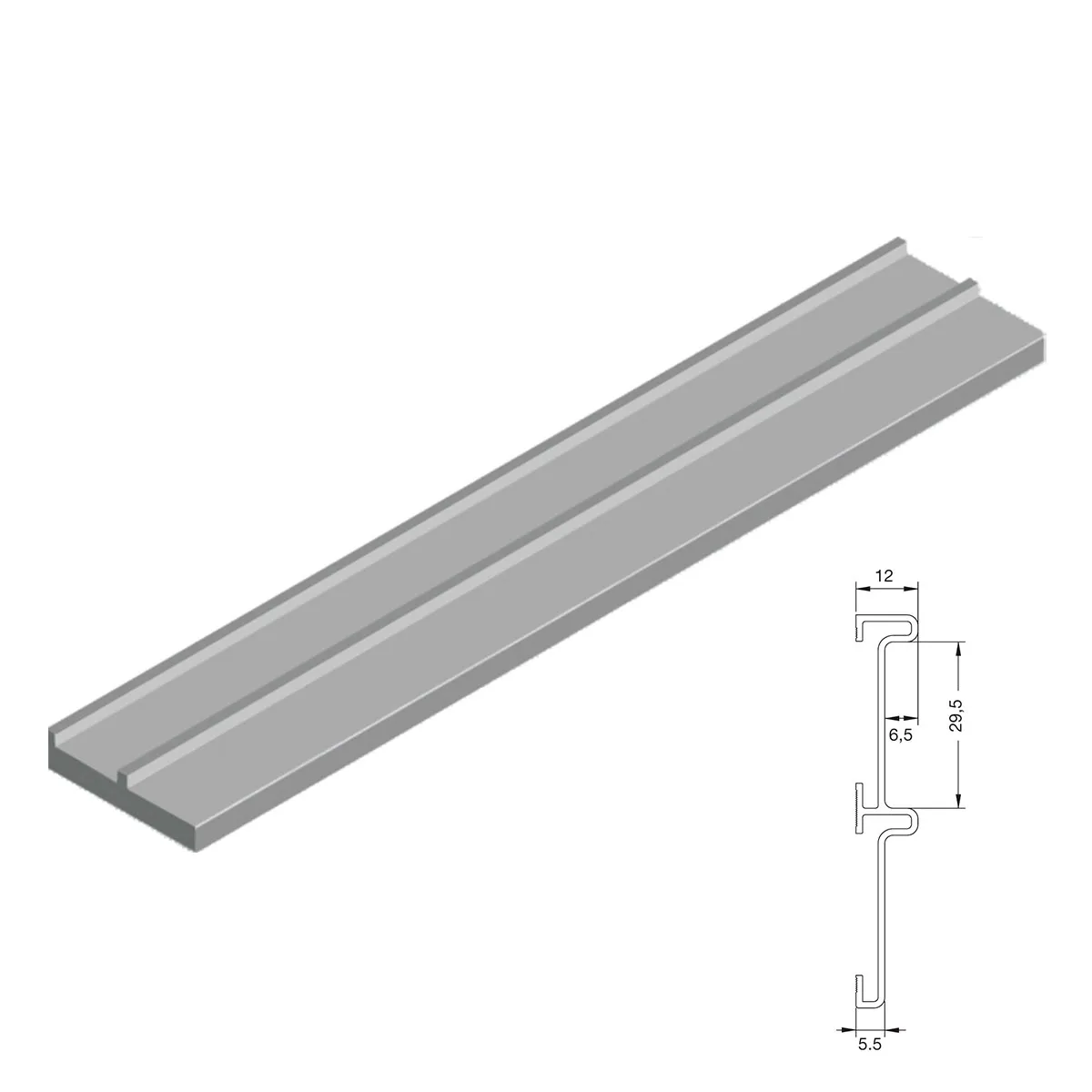 ATLANTICO  BATIENTES DE ALUMINIO PARA ARMARIOS DE 2 HOJAS