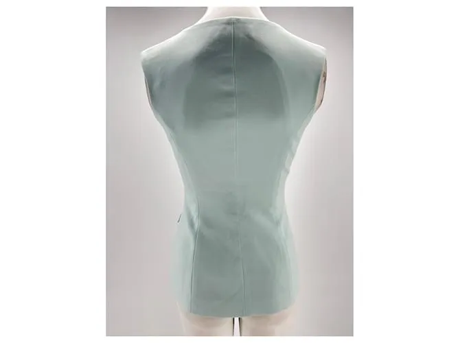 Autre Marque ANNA QUAN Camisetas.US 6 Lana Turquesa 
