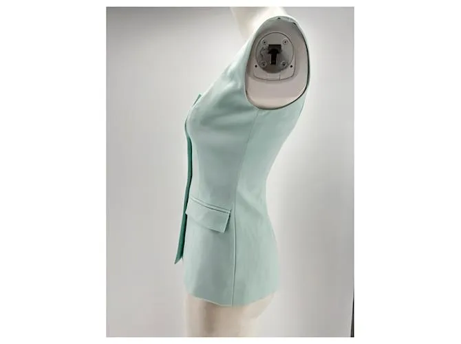 Autre Marque ANNA QUAN Camisetas.US 6 Lana Turquesa 