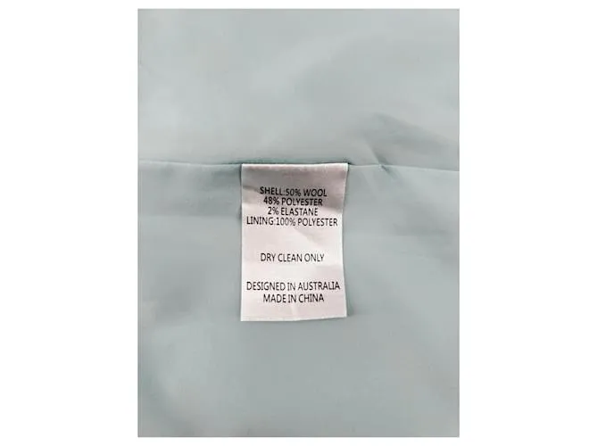 Autre Marque ANNA QUAN Camisetas.US 6 Lana Turquesa 