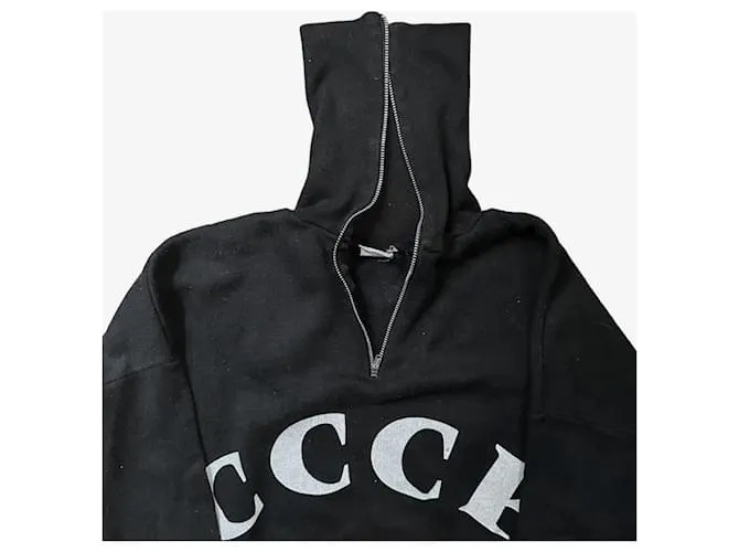 Autre Marque CCCP Vintage cuello alto con cremallera desde principios 2000 Negro 