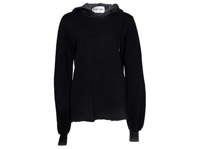 Autre Marque Ciudadano del algodón, Sudadera con capucha negra degradada Negro 