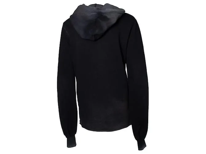 Autre Marque Ciudadano del algodón, Sudadera con capucha negra degradada Negro 