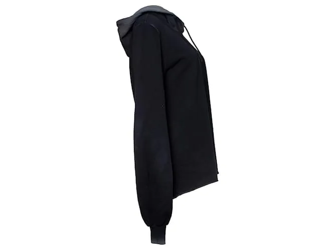 Autre Marque Ciudadano del algodón, Sudadera con capucha negra degradada Negro 