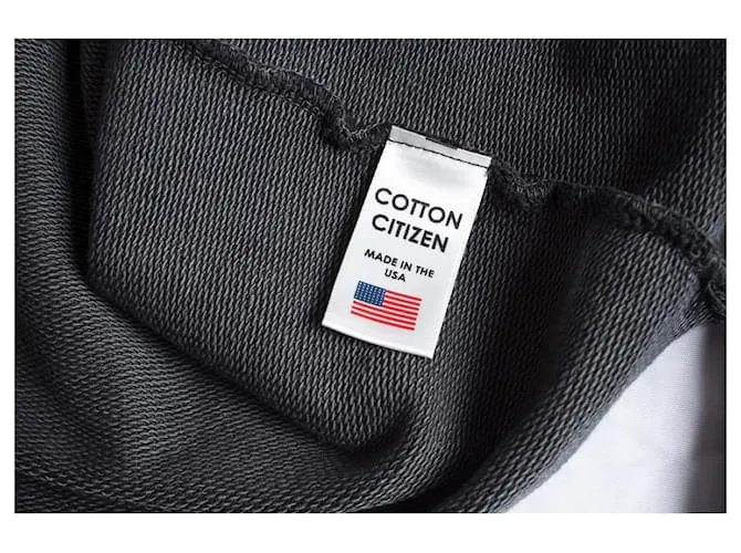 Autre Marque Ciudadano del algodón, Sudadera con capucha negra degradada Negro 