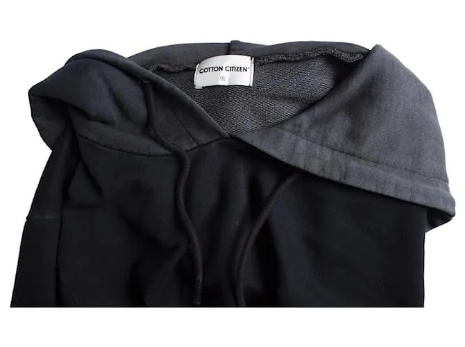 Autre Marque Ciudadano del algodón, Sudadera con capucha negra degradada Negro 