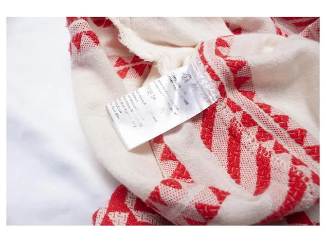 Autre Marque devoción, Caftán con estampado étnico Roja 