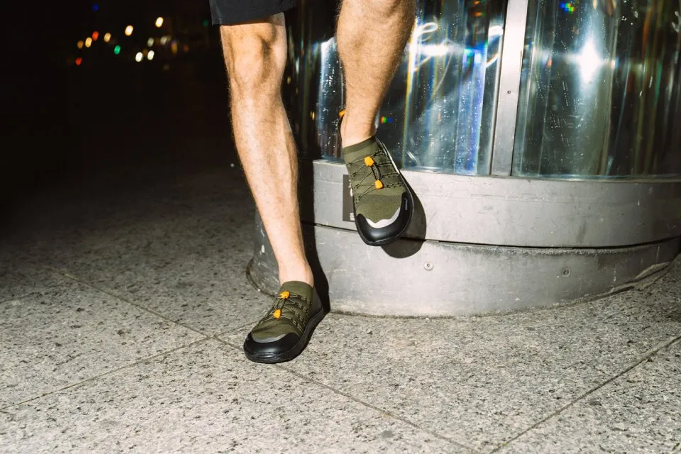 BAREFOOT SNEAKERS BAREBARICS VOYAGER  ARMY GREEN