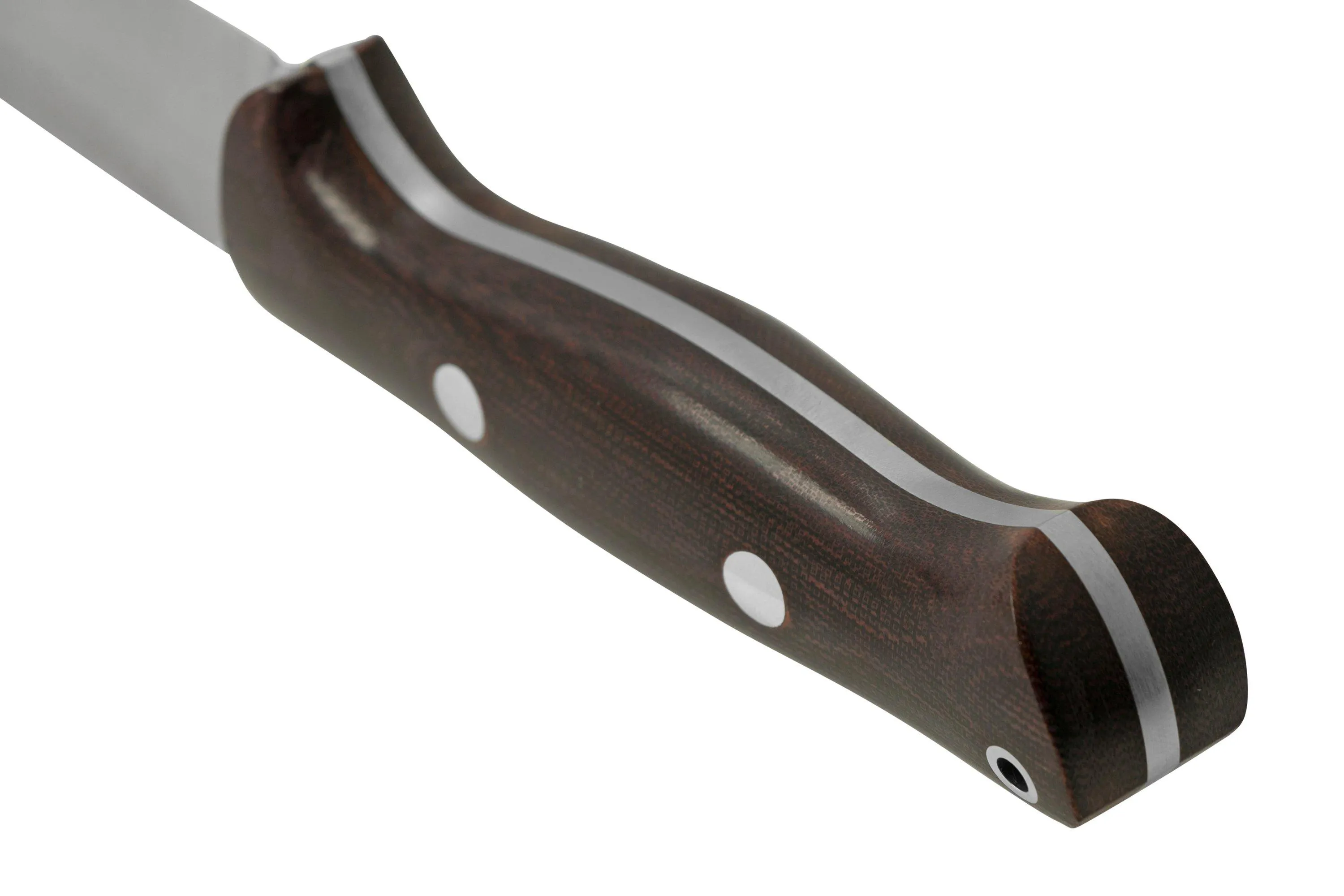 Bark River Bravo 1.2 LT CPM 3V Rampless, Burgundy Canvas Micarta cuchillo de exterior