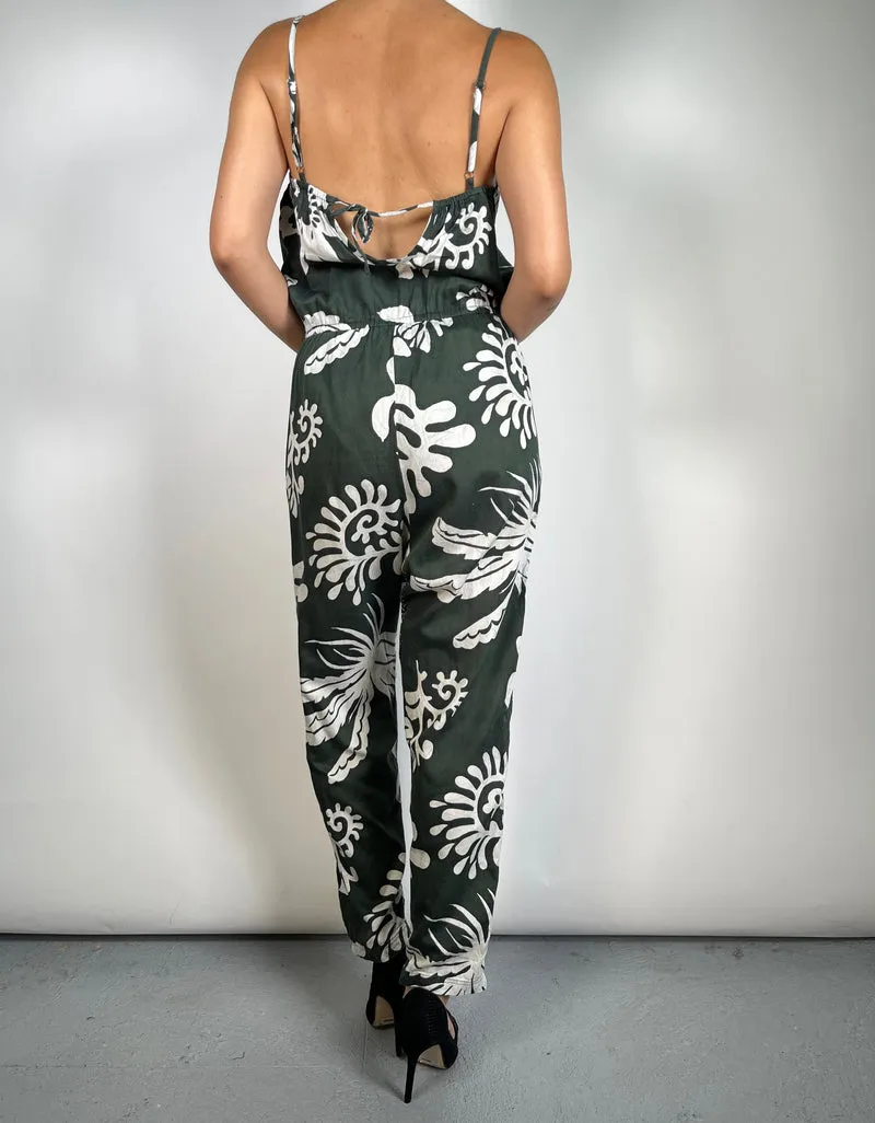 BEATRICE B Enterito Verde Estampado
