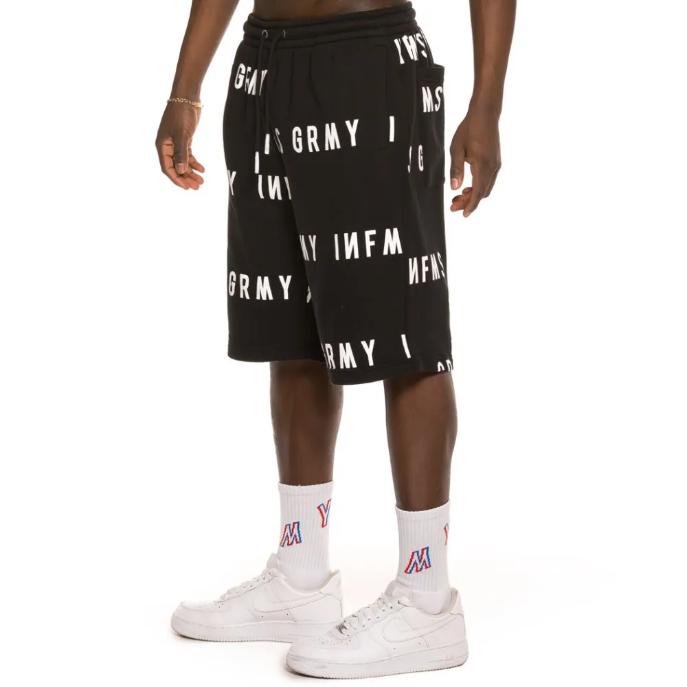 Bermuda Grimey Sober Heritage Sweatshorts SS19 Black