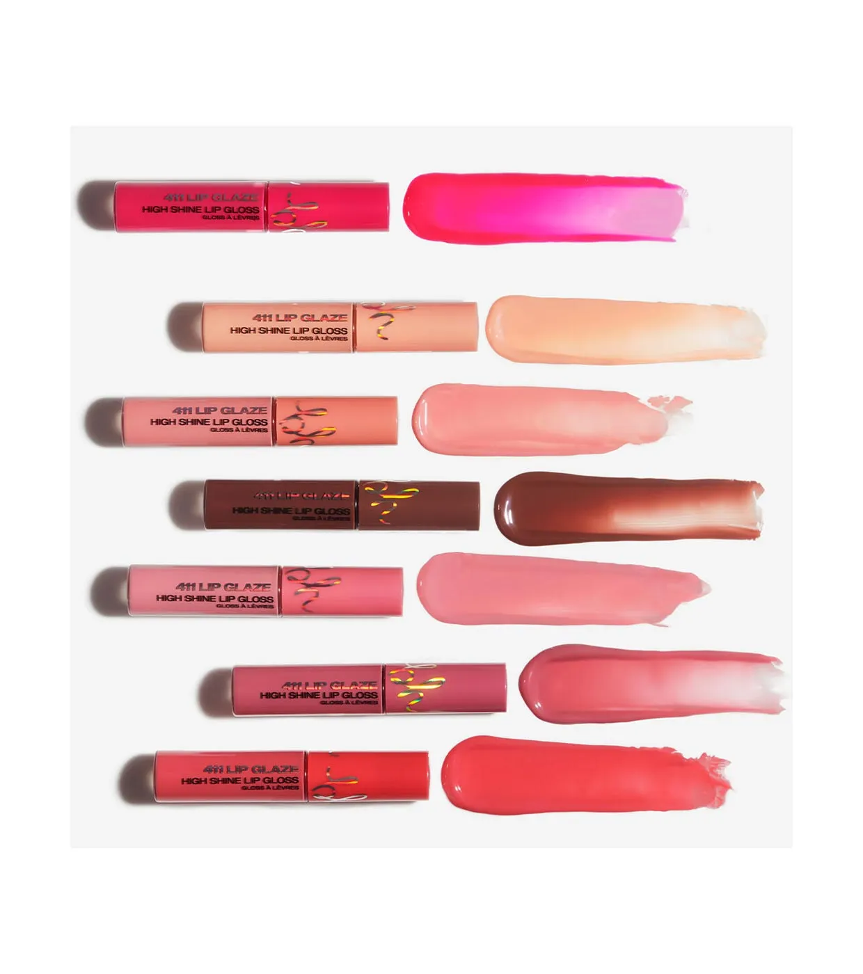BH COSMETICS  BRILLO DE LABIOS 411 LIP GLAZE HIGH SHINE  RUMOURS