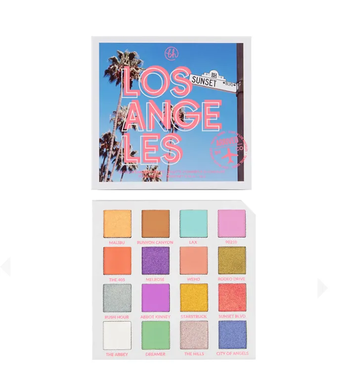 BH COSMETICS  *TRAVEL SERIES*  PALETA DE SOMBRAS  LOST IN LOS ANGELES