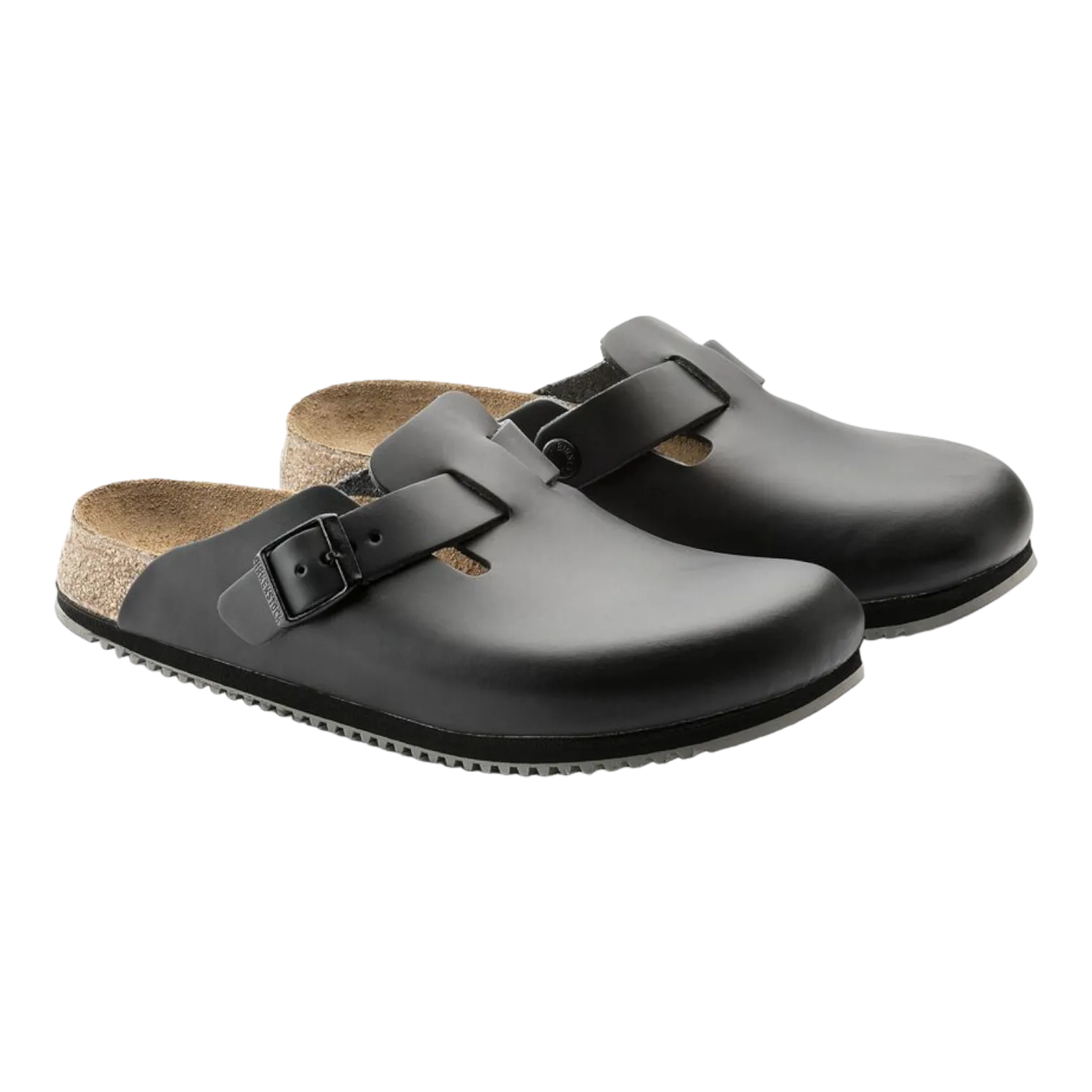 Birkenstock Boston Super Grip Black Leather 1023458