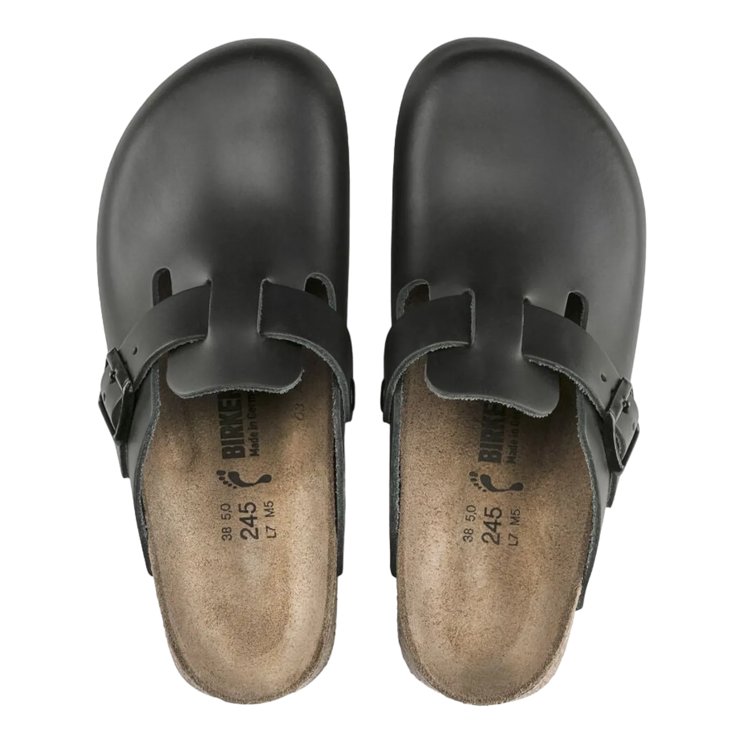 Birkenstock Boston Super Grip Black Leather 1023458