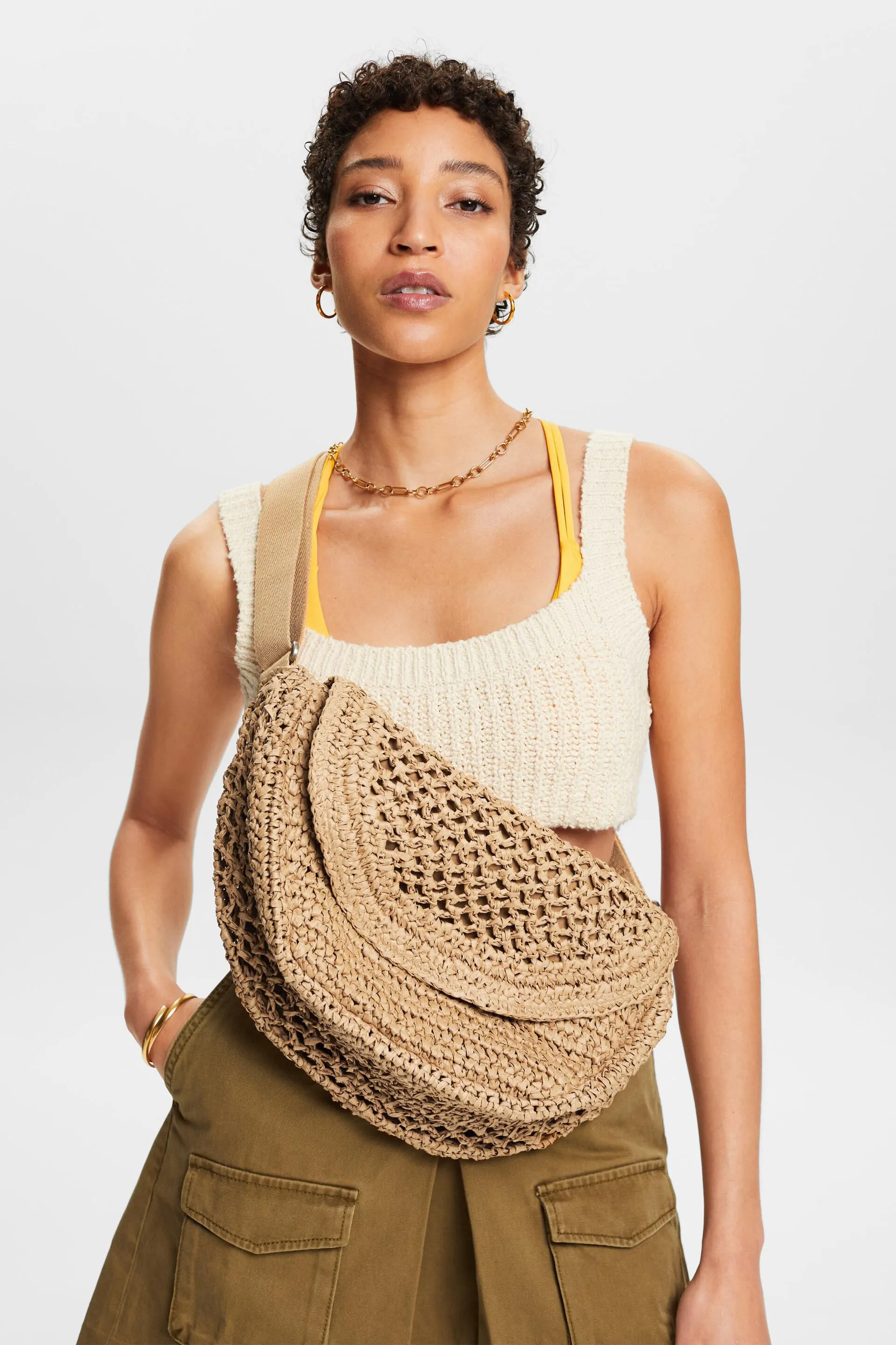 Bolso bandolera de paja