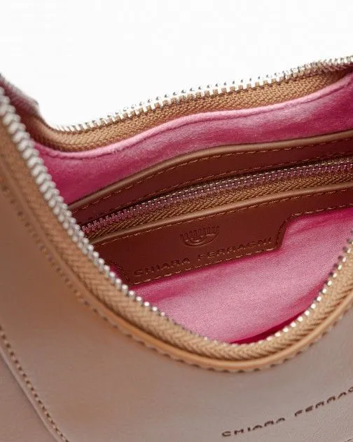 Bolso de mano Chiara Ferragni 76SB4G1 Marrón