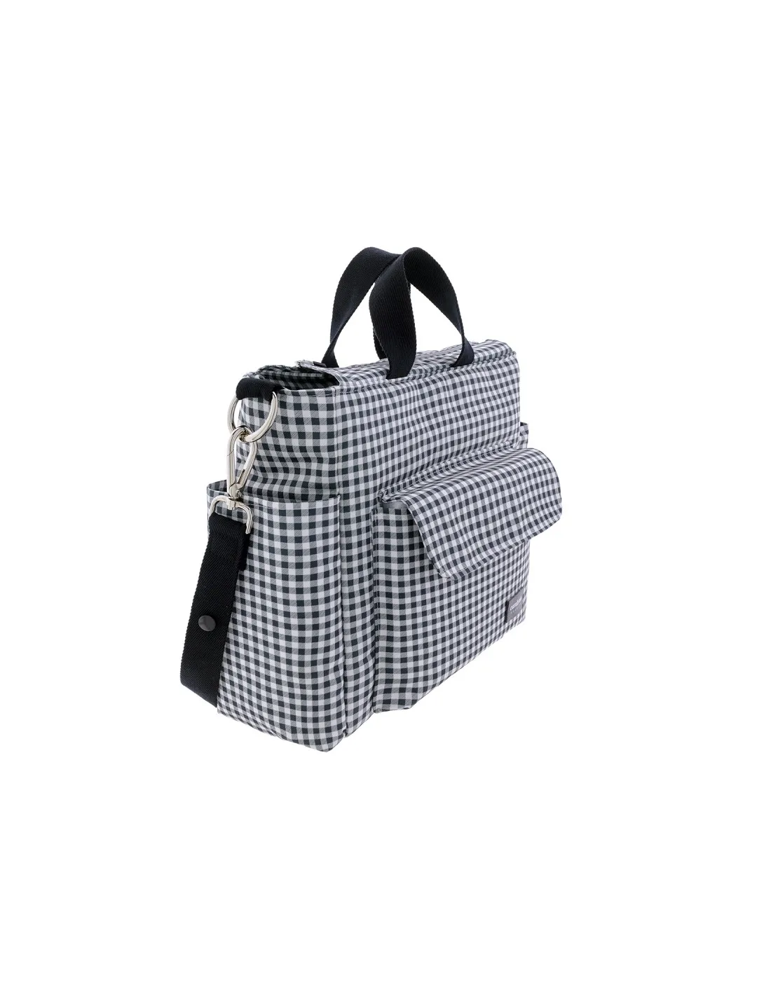 Bolso maternal pack vichy negro de Cambrass