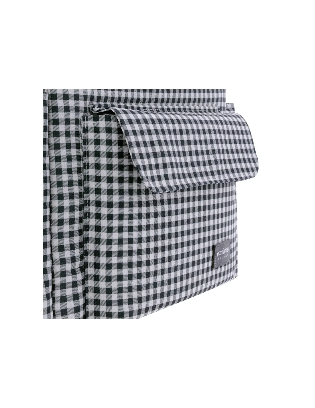Bolso maternal pack vichy negro de Cambrass