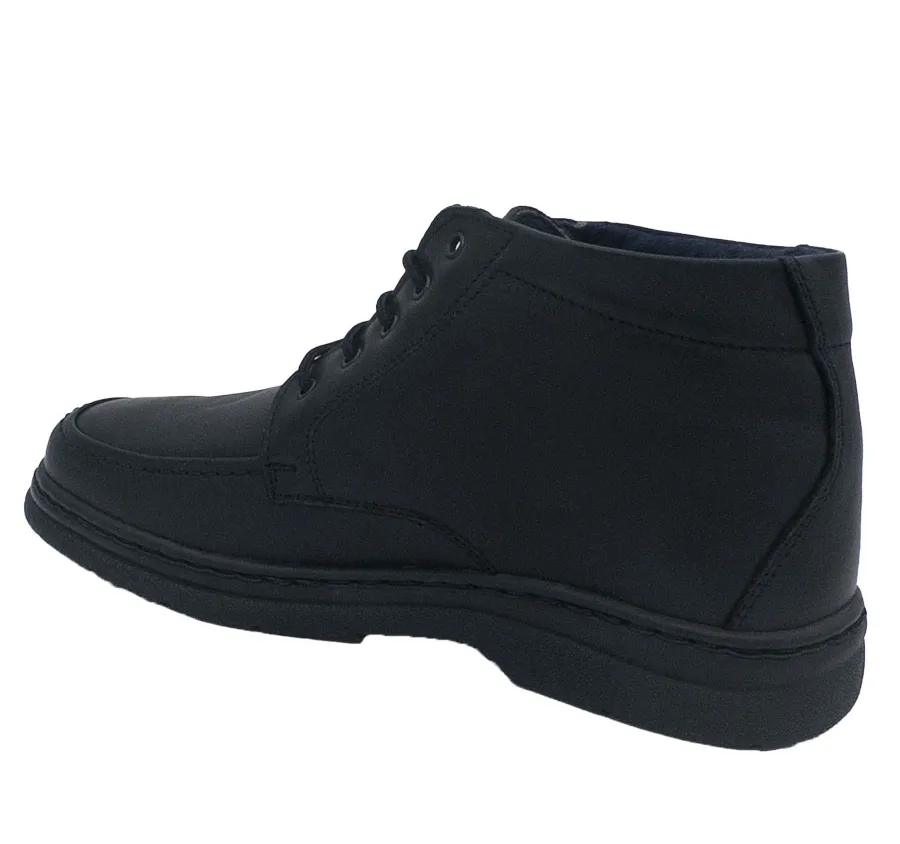 BOTA NOTTON 907 DE CALLE PIEL NEGRO PARA HOMBRE BLUCHER CORDÓN CÓMODA 17144