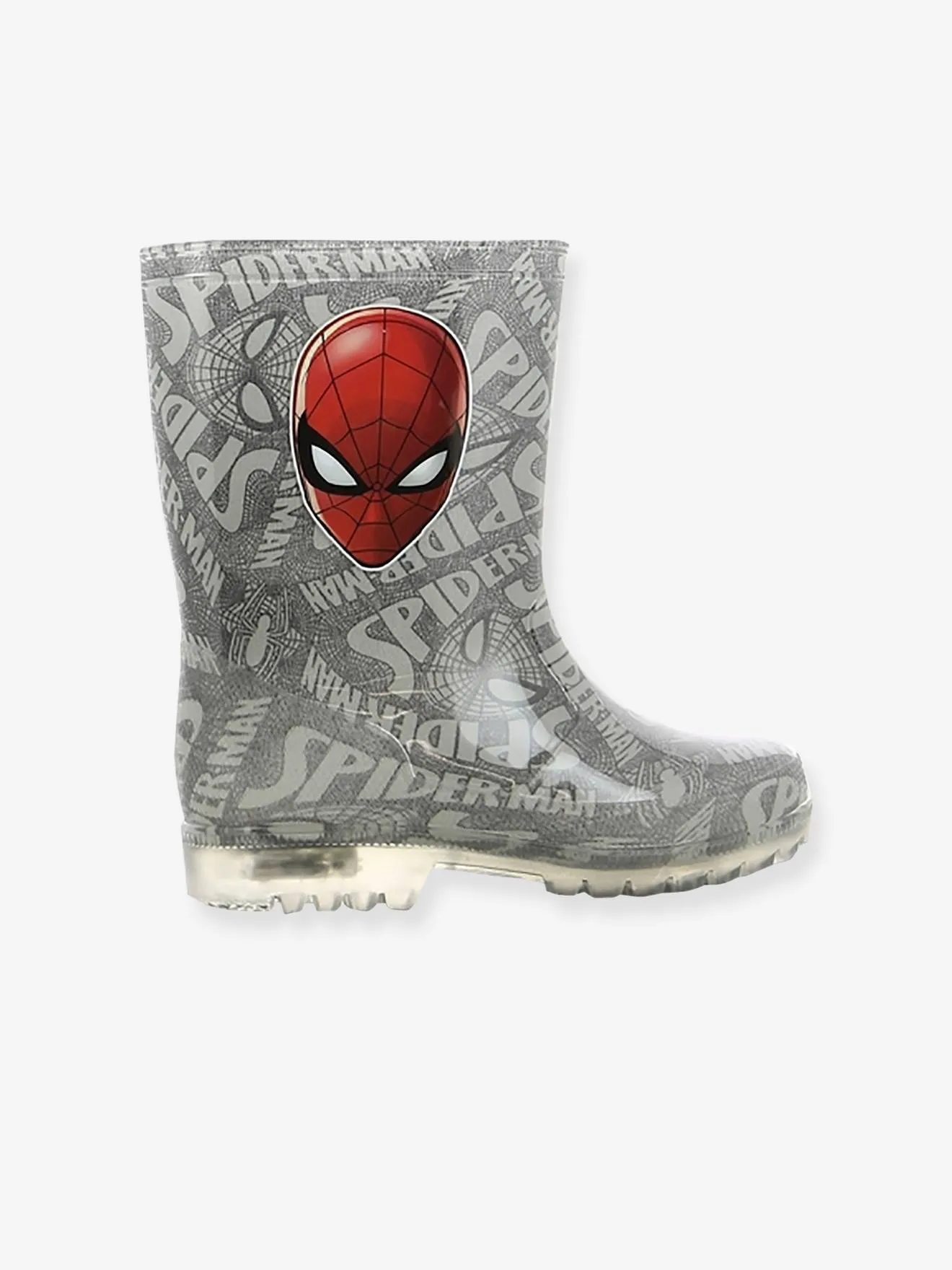 Botas de agua con suela luminosa Spiderman®