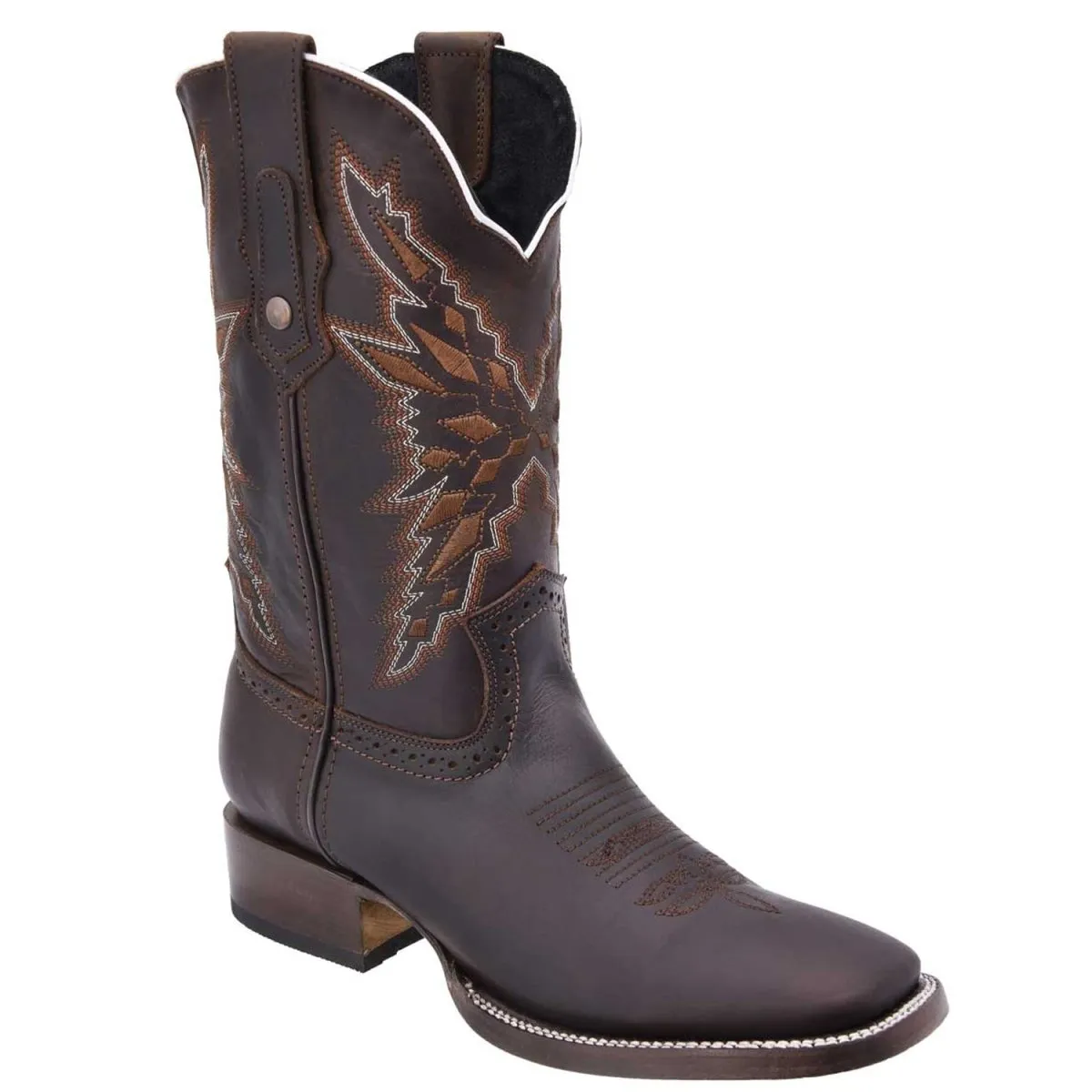 BOTAS VAQUERAS DE CUERO CRAZY ORIGINAL HORMA RODEO WD337
