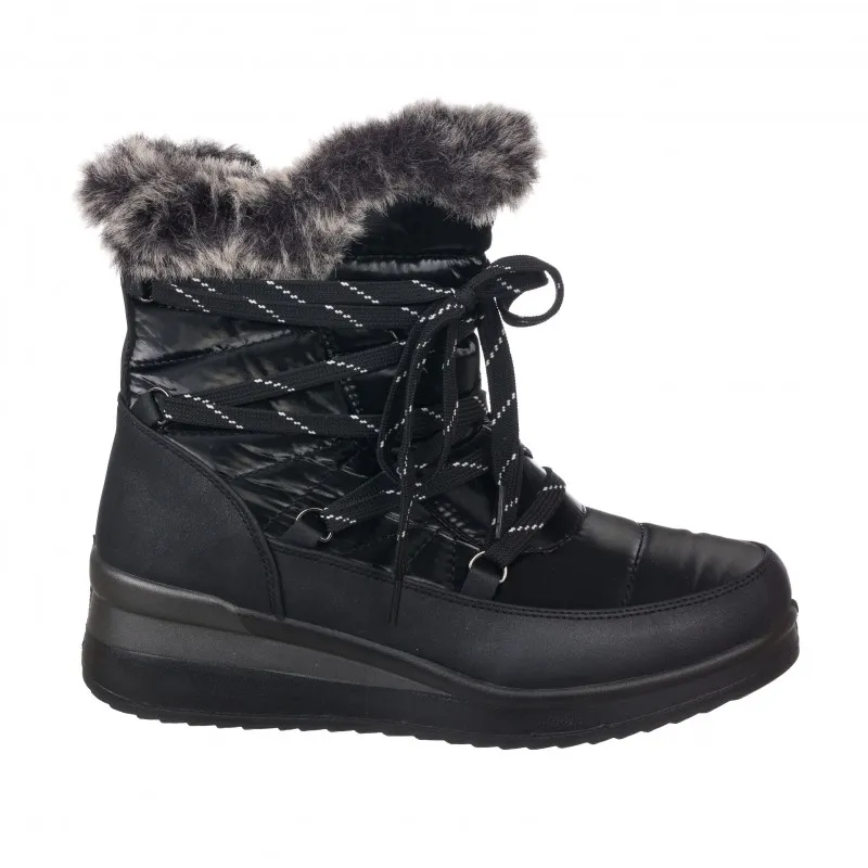 Botines Planos Zapp 570 Mujer Negro