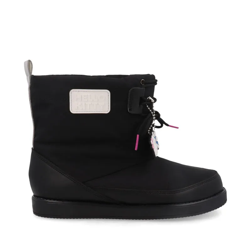 Botín Invernal Trender Hello Kitty color Negro para Mujer