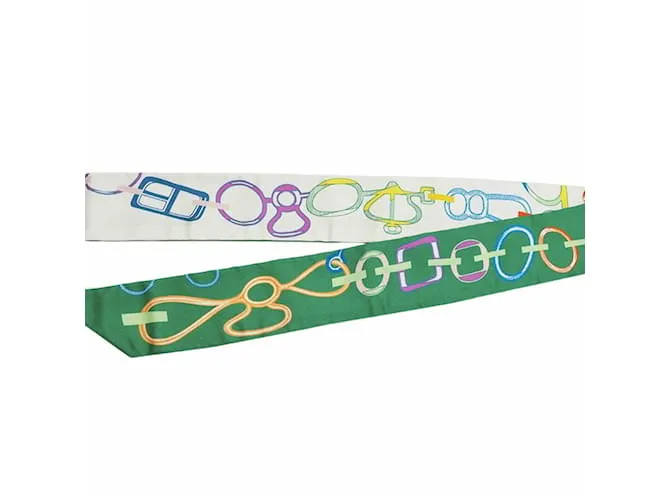 Bufanda Hermès Twilly en verde 
