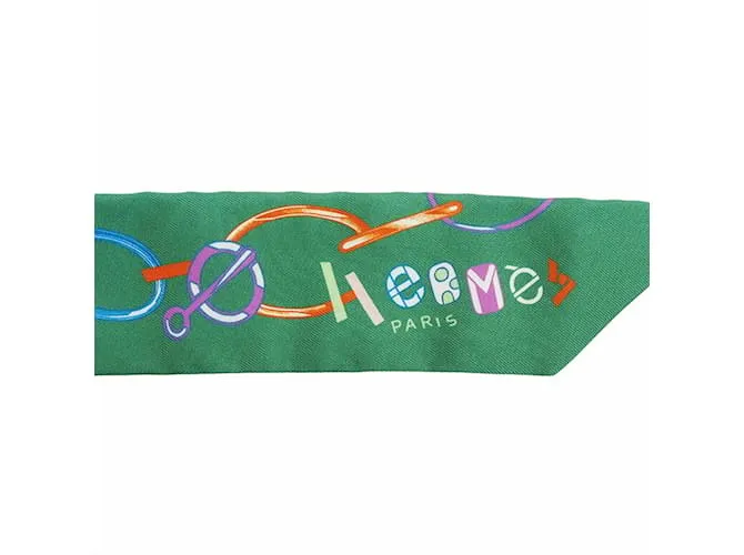 Bufanda Hermès Twilly en verde 