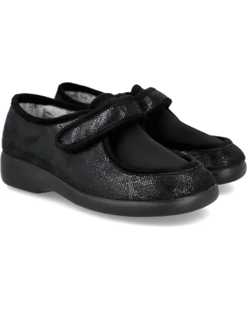 CALZADO DE CASA GARZON  DE MUJER 3070481 ZAPATILLAS DE CASA PARA MUJER  NEGRO