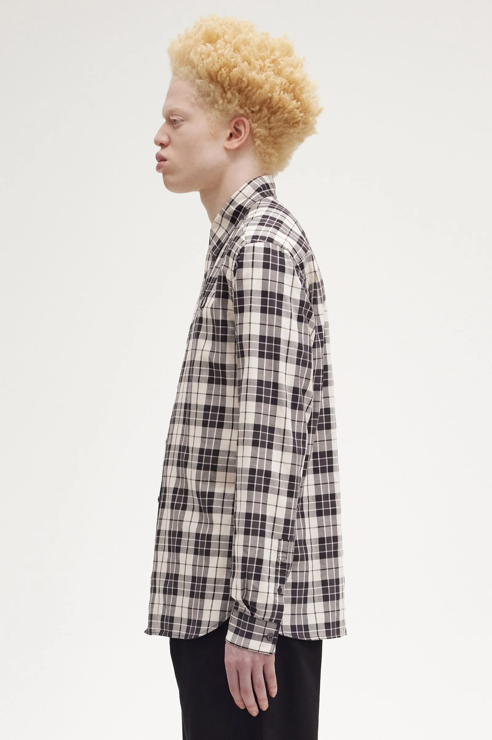 Camisa de sarga a cuadros escoceses