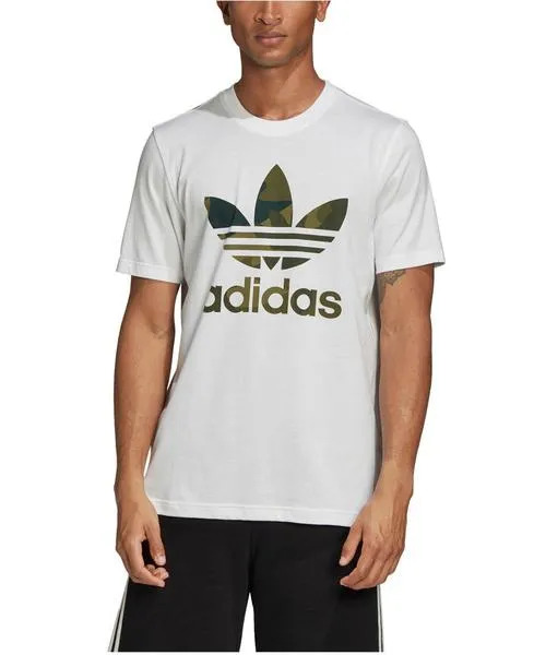 camiseta adidas camo blanco hombre