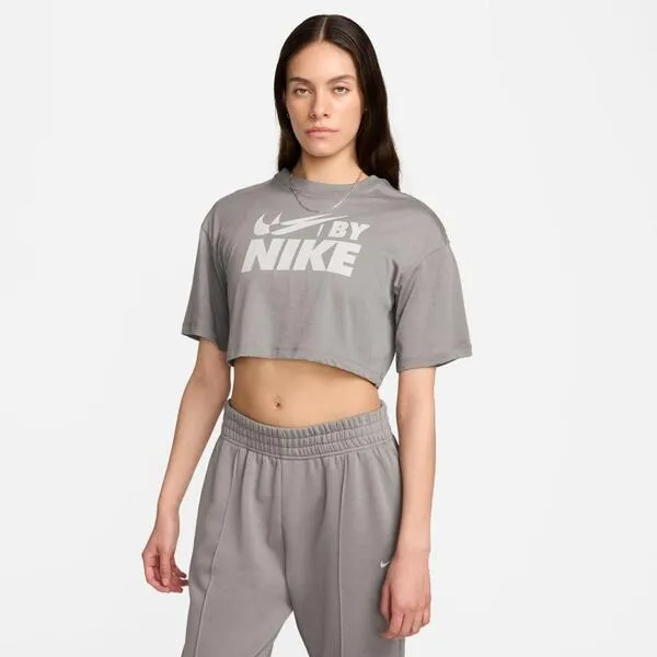 Camiseta Crop  Nike Gris
