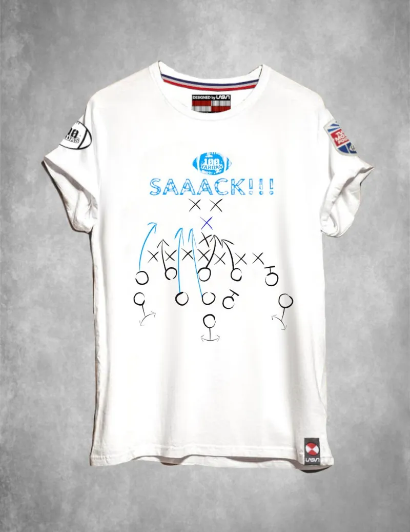 Camiseta de hombre SAAACK blanco