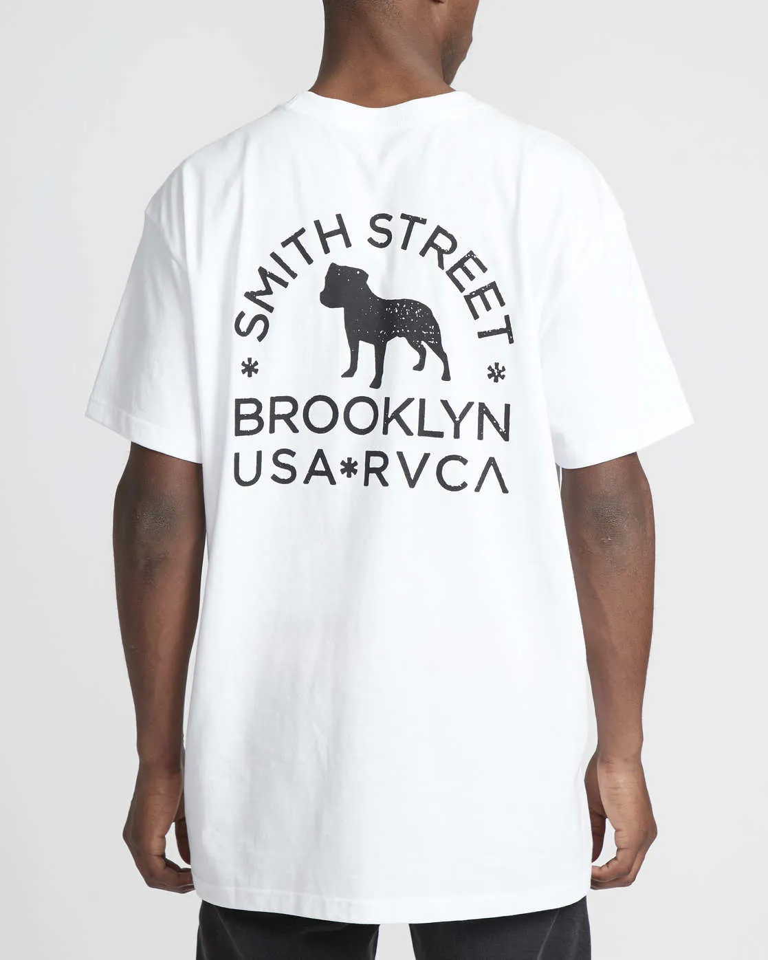 Camiseta Hombre RVCA manga corta SSRS RVF9 SMITH STREET Blanca