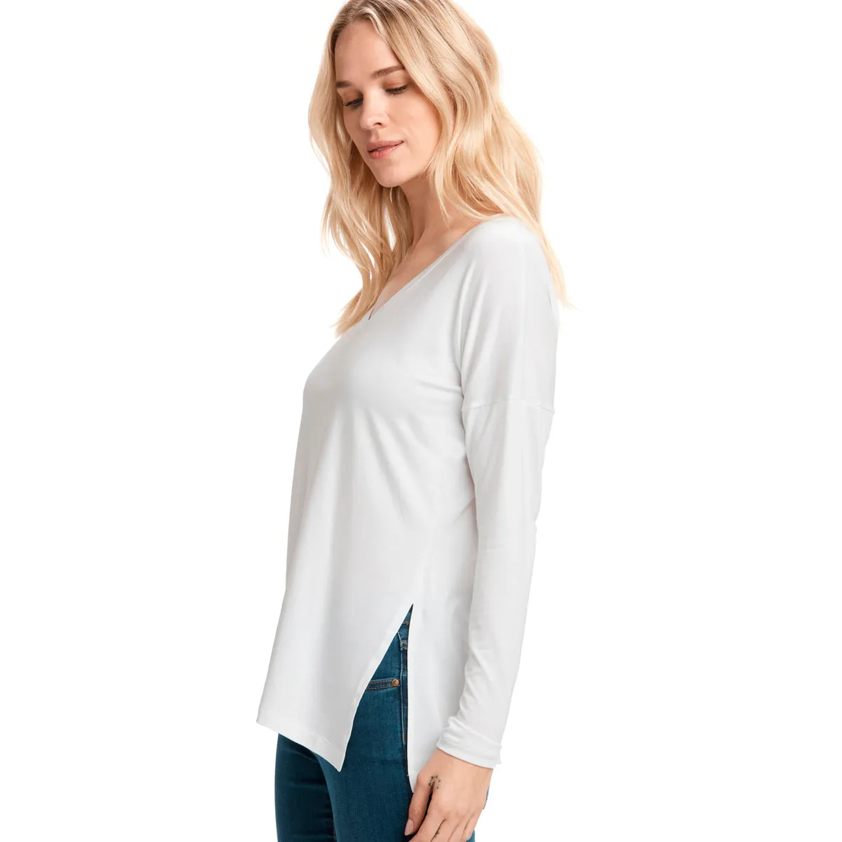 Camiseta Mujer Agda Long Sleeves Lole Blanco
