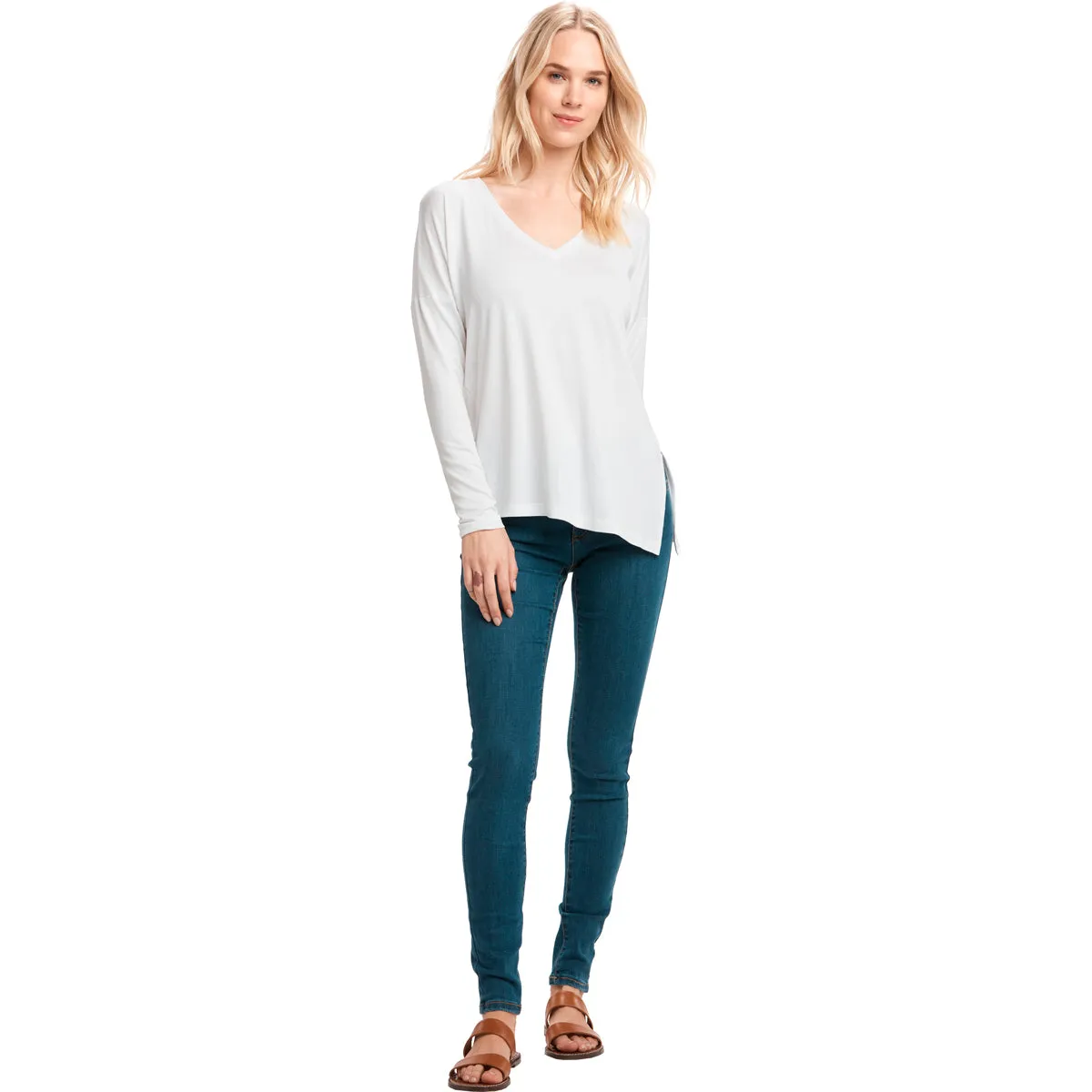 Camiseta Mujer Agda Long Sleeves Lole Blanco