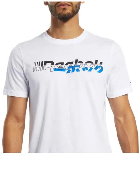 camiseta reebok blanco hombre