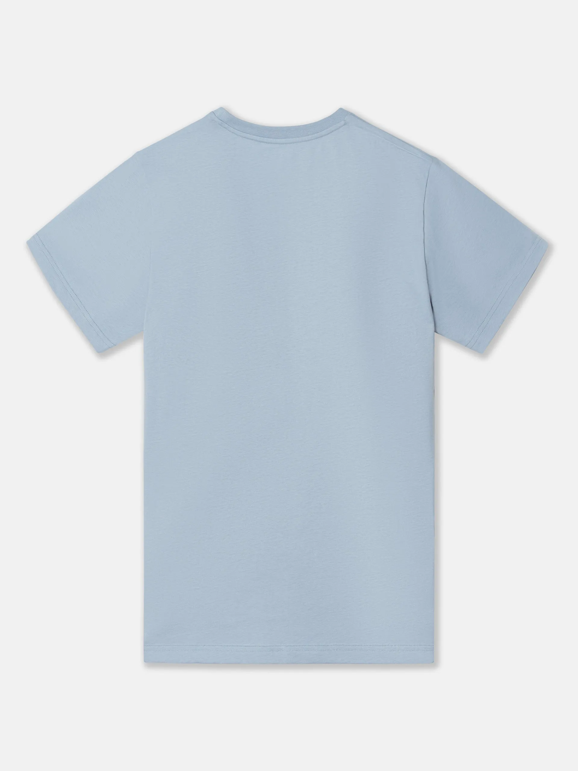 Camiseta silbon raqueta media azul