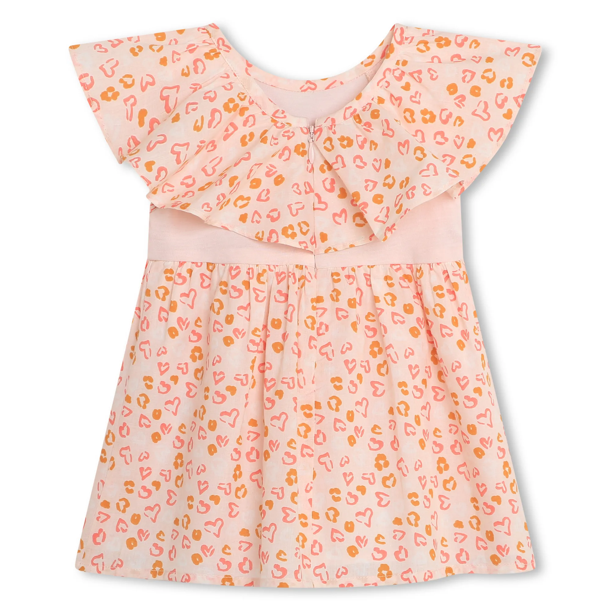 CARREMENT BEAU Vestido bimateria acampanado